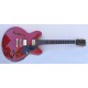 Guitarra eléctrica roja SM-GE016 StarSMaker Jazzy Gold1
