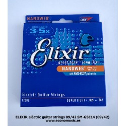 Elixir 6 cuerdas guitarra eléctrica 12002
