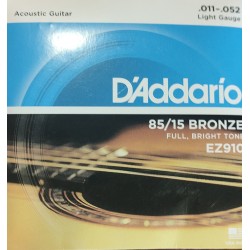 Cuerdas Guitarra acústica D´Addario EZ910