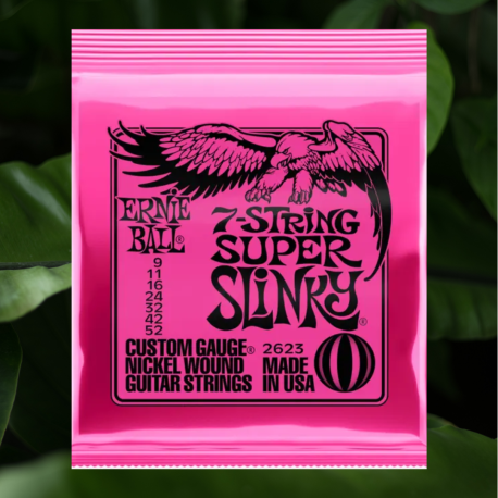 Ernie Ball 7 cuerdas guitarra eléctrica EB2623